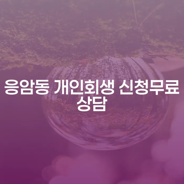 응암동 개인회생 신청무료상담