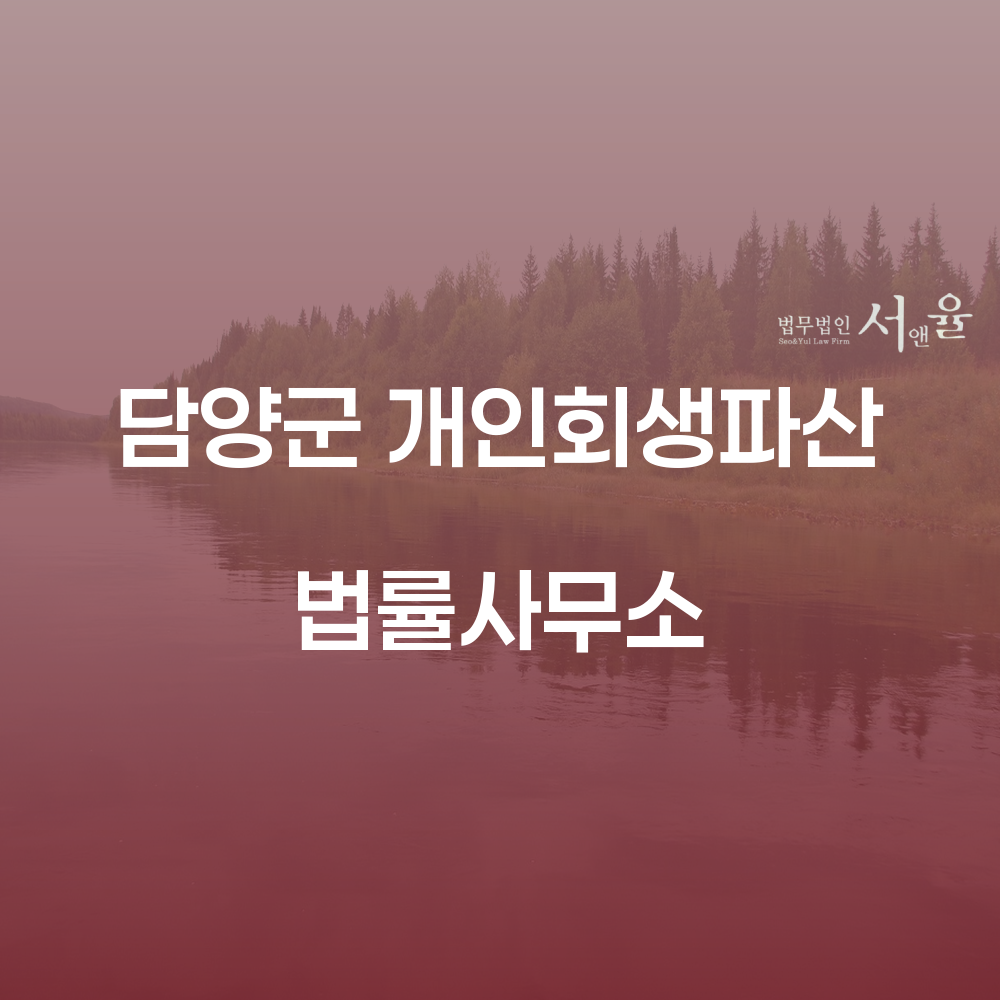 담양군 개인회생파산 법률사무소 경제적 재기의 길